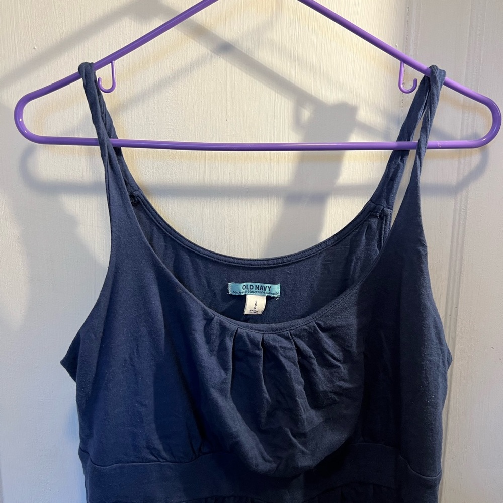 Old Navy, Size Large, blue maternity sundress